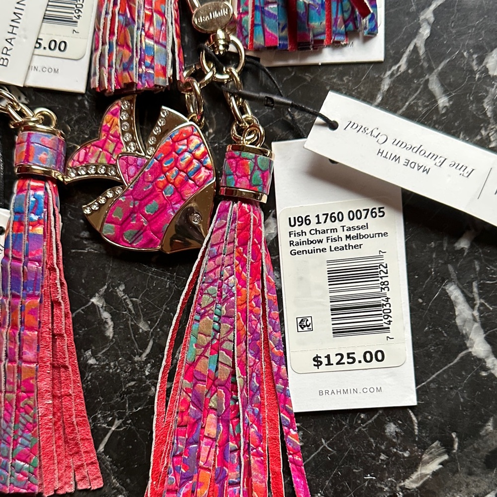 Brahmin Tassel Rainbow Fish Melbourne Charm, 3 available priced as each - Picture 4 of 6